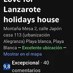 Love For Lanzarote Holidays House