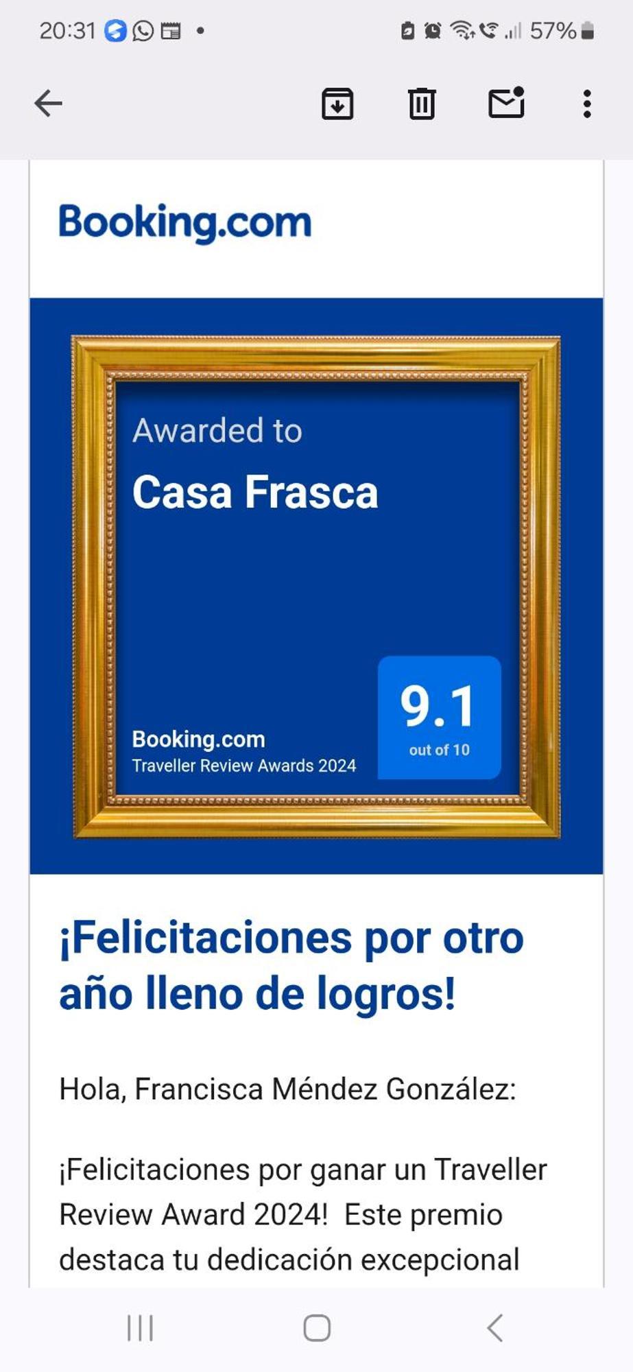 Apartamento Casa Frasca *