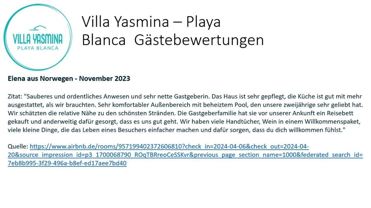 Yasmina Playa Blanca * Playa Blanca (Lanzarote)