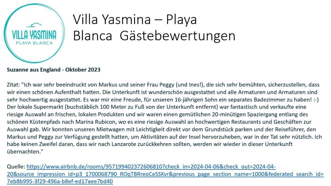 Yasmina Playa Blanca