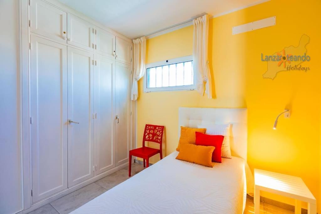 Apartment House Of The Horizon Playa Cucharas Vv Penthouse With Sea & Pool View Aircon Costa Teguise