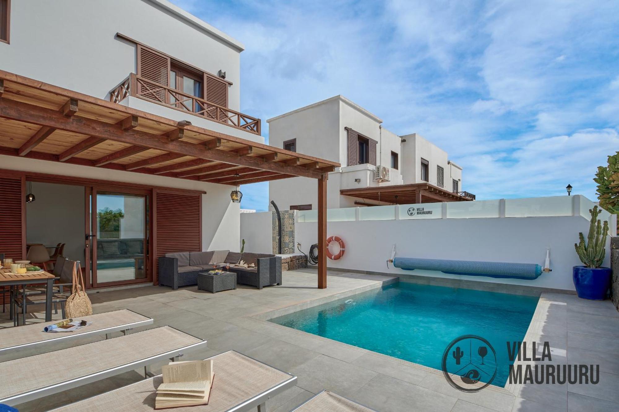 Mauruuru - 10 Minutes Walking To Marina Rubicon, Heated Pool, Bbq & Office Space With Desk And High Speed Internet Villa *